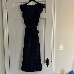 J. Crew Midnight Blue Midi Dress